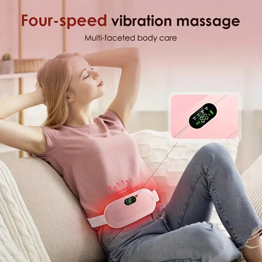 Electric Period Cramp Relief Massager with Heating Pad